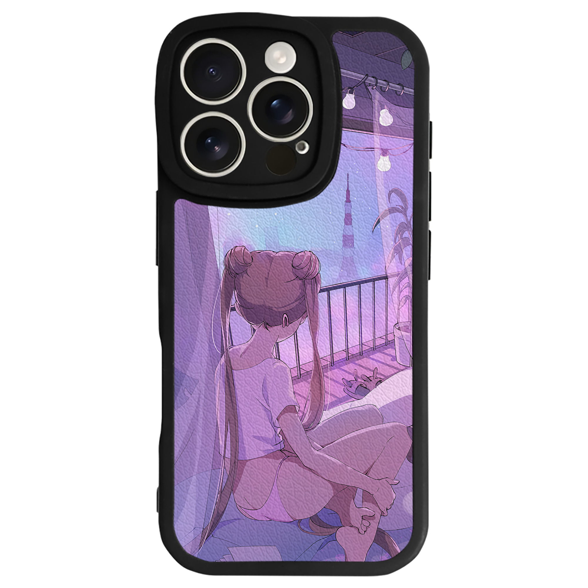 （画像用） 美少女戦士セーラームーン Sailor Moon 【iPhone 16シリーズ対応】シリコンスマホケース（レザー調） 材質：シリコン